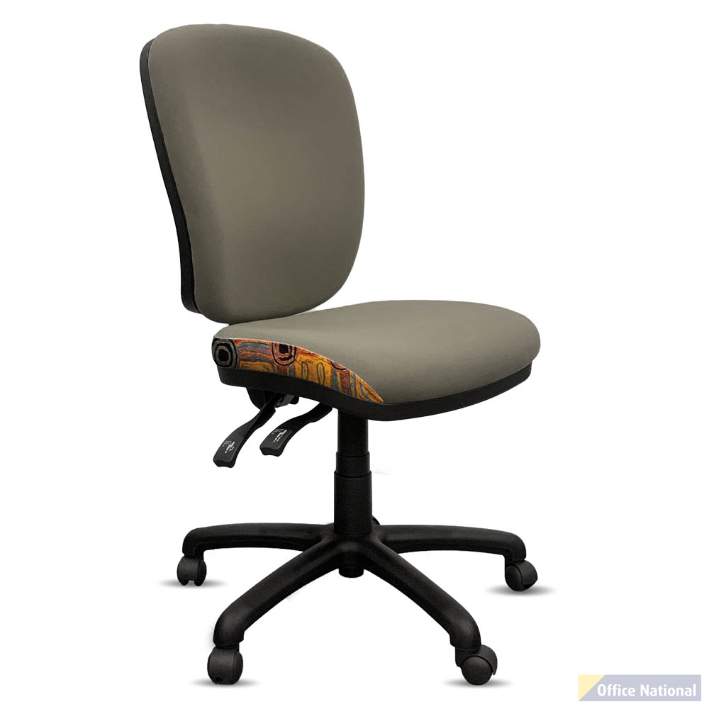 ORANGE DUST ALICE OFFICE CHAIR SPECTRUM HIGH BACK MIST GREY