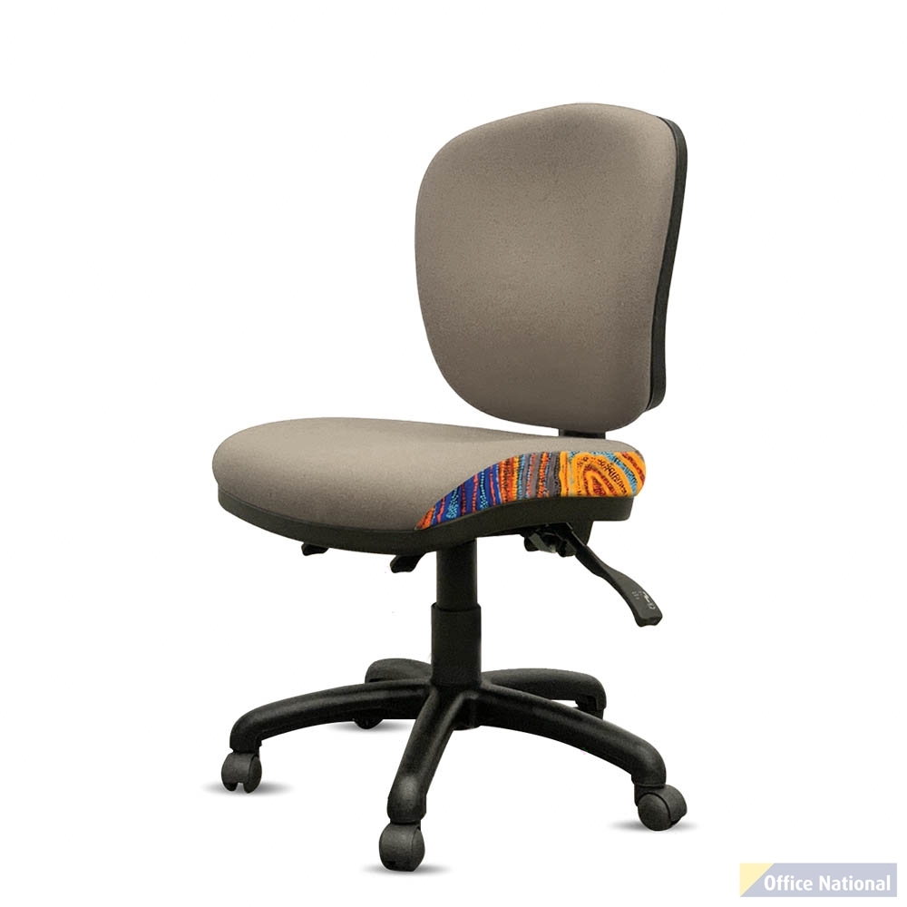ORANGE DUST ALICE OFFICE CHAIR SPECTRUM MEDIUM BACK MIST GREY