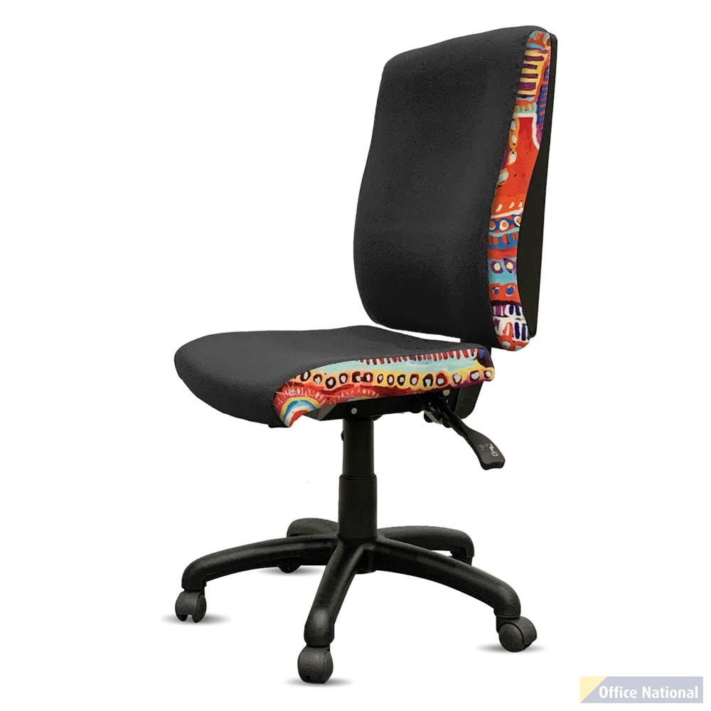 ORANGE DUST KATHERINE CHAIR HIGH BACK OPAL BLACK