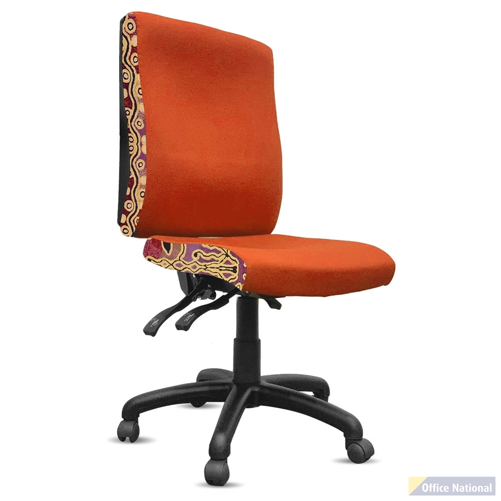 ORANGE DUST KATHERINE OFFICE CHAIR SPECTRUM HIGH BACK GOLDEN ORANGE
