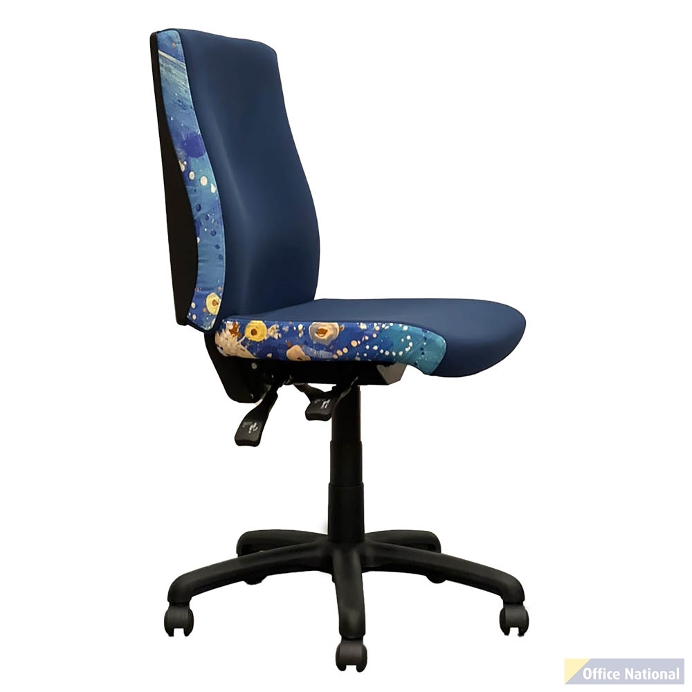 ORANGE DUST KATHERINE OFFICE CHAIR SPECTRUM HIGH BACK OCEAN BLUE