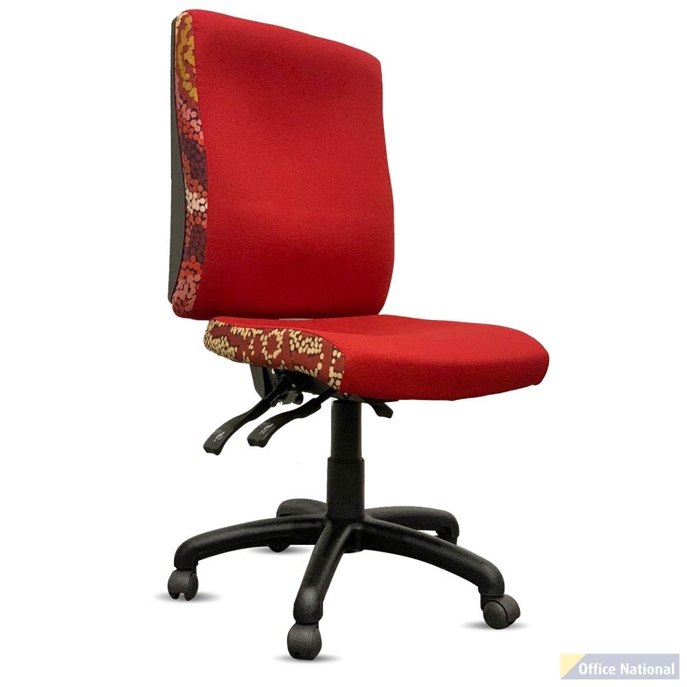 ORANGE DUST KATHERINE OFFICE CHAIR SPECTRUM HIGH BACK RED OCHRE