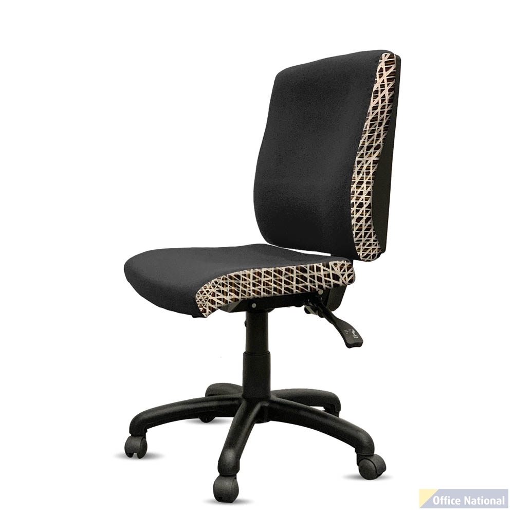 ORANGE DUST KATHERINE CHAIR MEDIUM BACK COCKATOO BLACK
