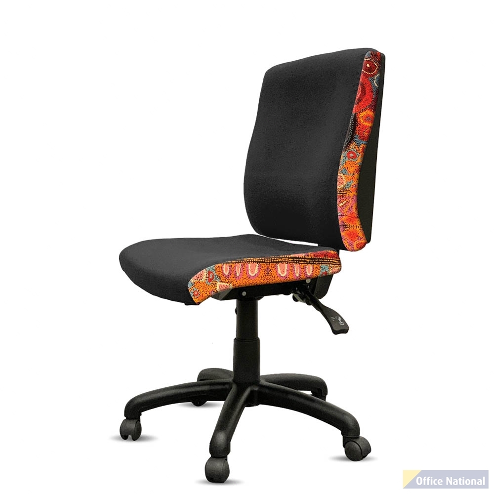 ORANGE DUST KATHERINE CHAIR MEDIUM BACK SWAN BLACK