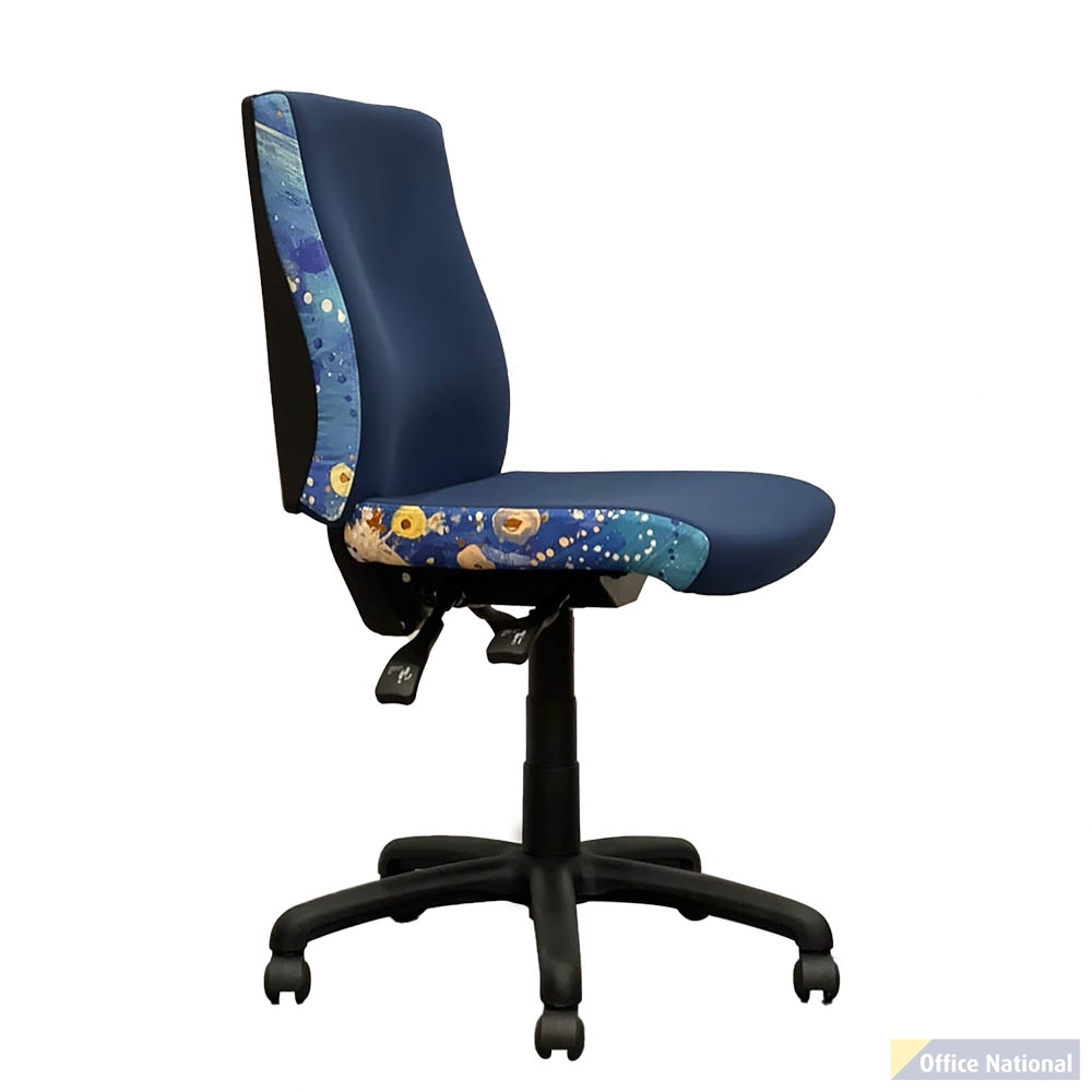ORANGE DUST KATHERINE OFFICE CHAIR SPECTRUM MEDIUM BACK OCEAN BLUE