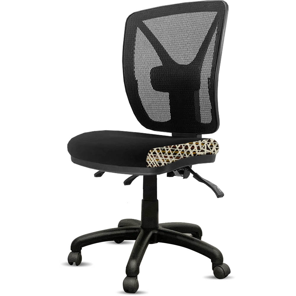 ORANGE DUST KIMBERLEY CHAIR MESH BACK COCKATOO BLACK