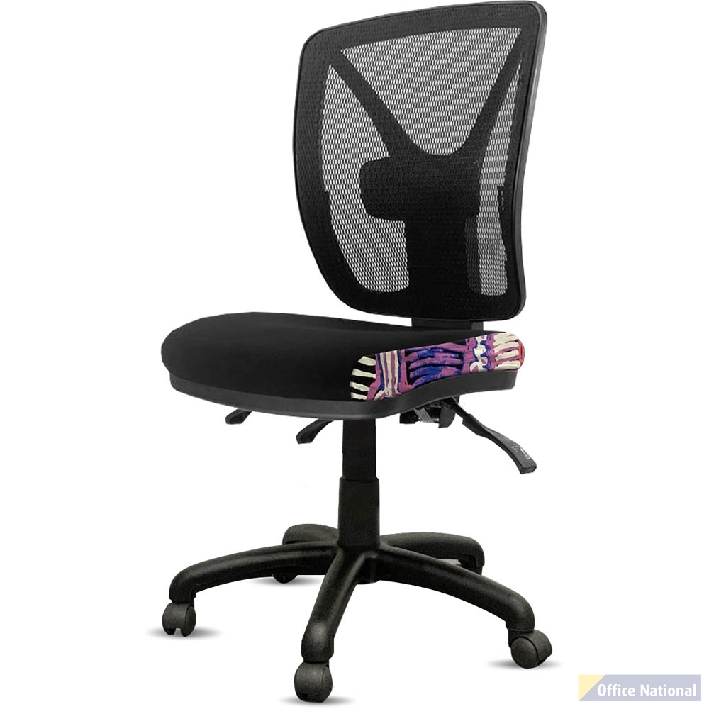 ORANGE DUST KIMBERLEY CHAIR MESH BACK PEARL BLACK