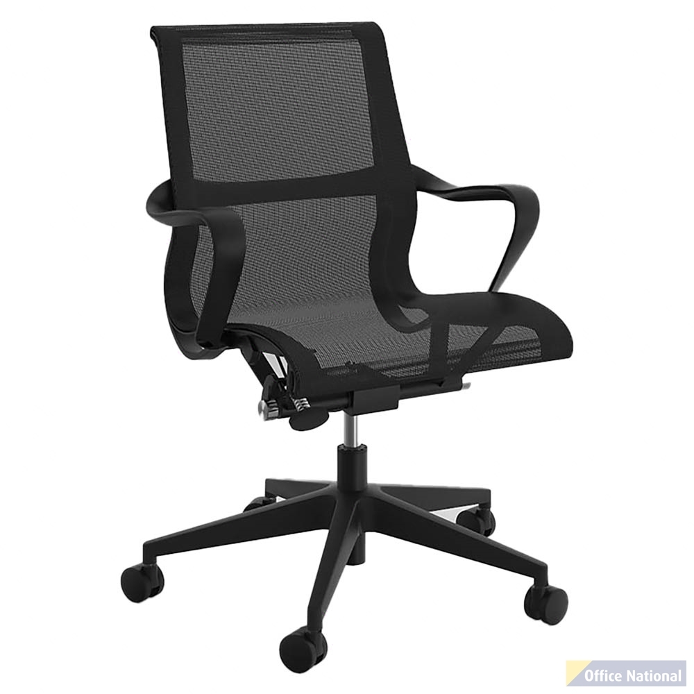 OLG SCROLL MEETING ROOM CHAIR BLACK
