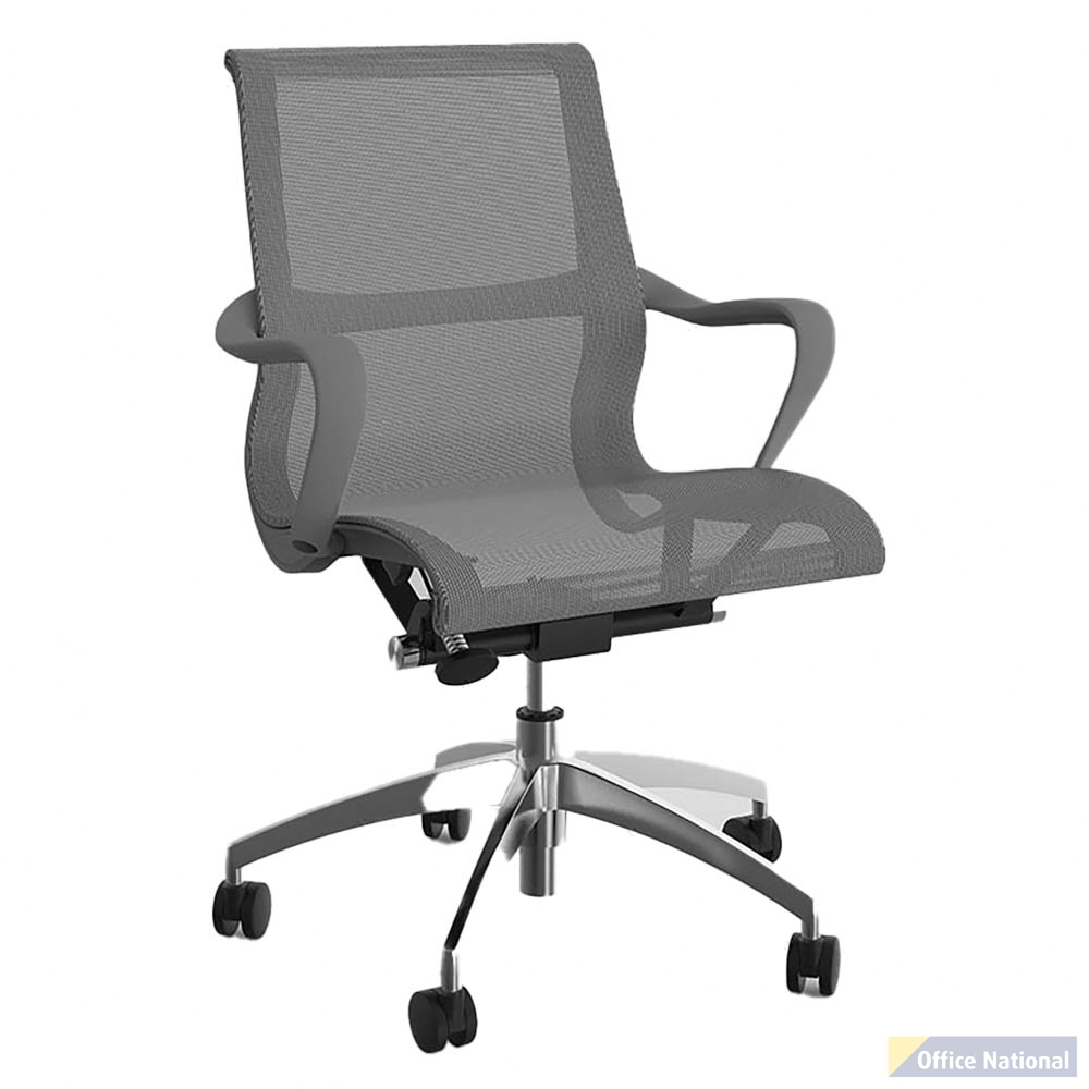 OLG SCROLL MEETING ROOM CHAIR GREY