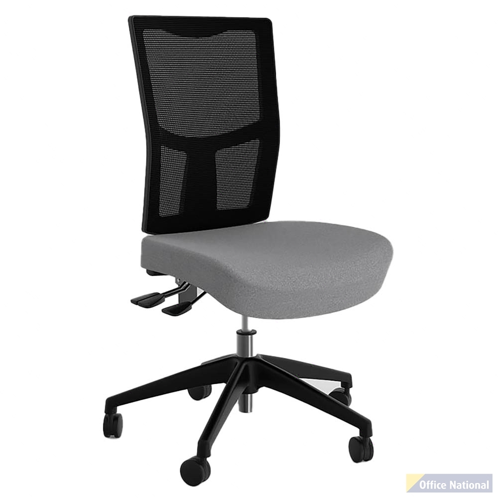 OLG URBAN MESH CHAIR WITH MOTION FELT FABRIC SEAT ASH GREY NYLON BASE