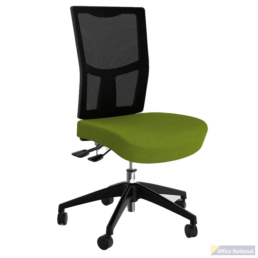 OLG URBAN MESH CHAIR WITH MOTION FELT FABRIC SEAT AVOCADO GREEN NYLON BASE