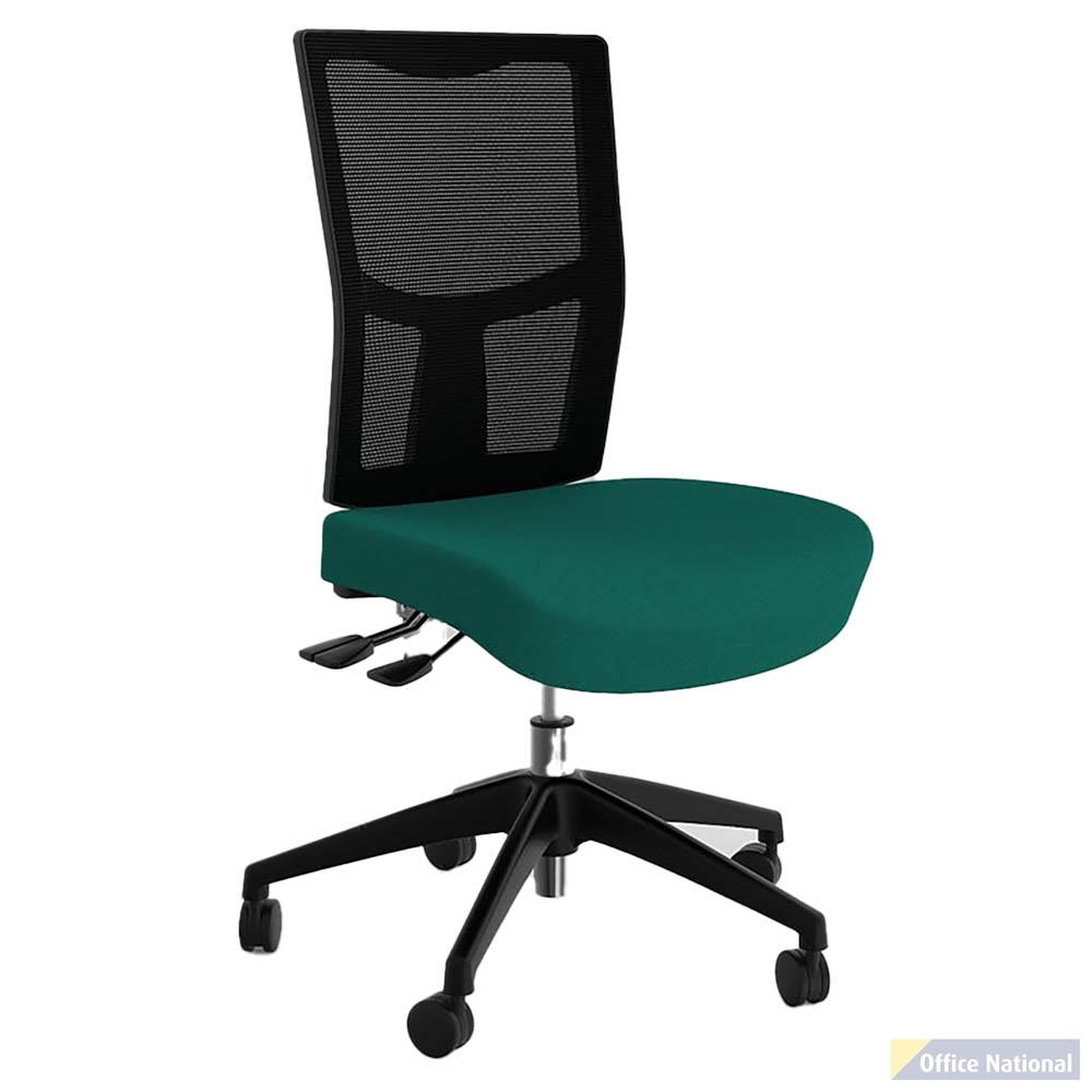 OLG URBAN MESH CHAIR WITH MOTION FELT FABRIC SEAT EMERALD GREEN NYLON BASE