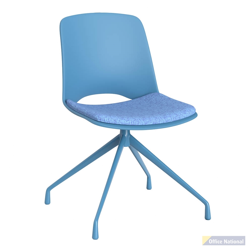 OLG VISTA PIVOT CHAIR WITH 4-POINT SKY POWDERCOATED BASE AND SKY SEAT UPHOLSTERY