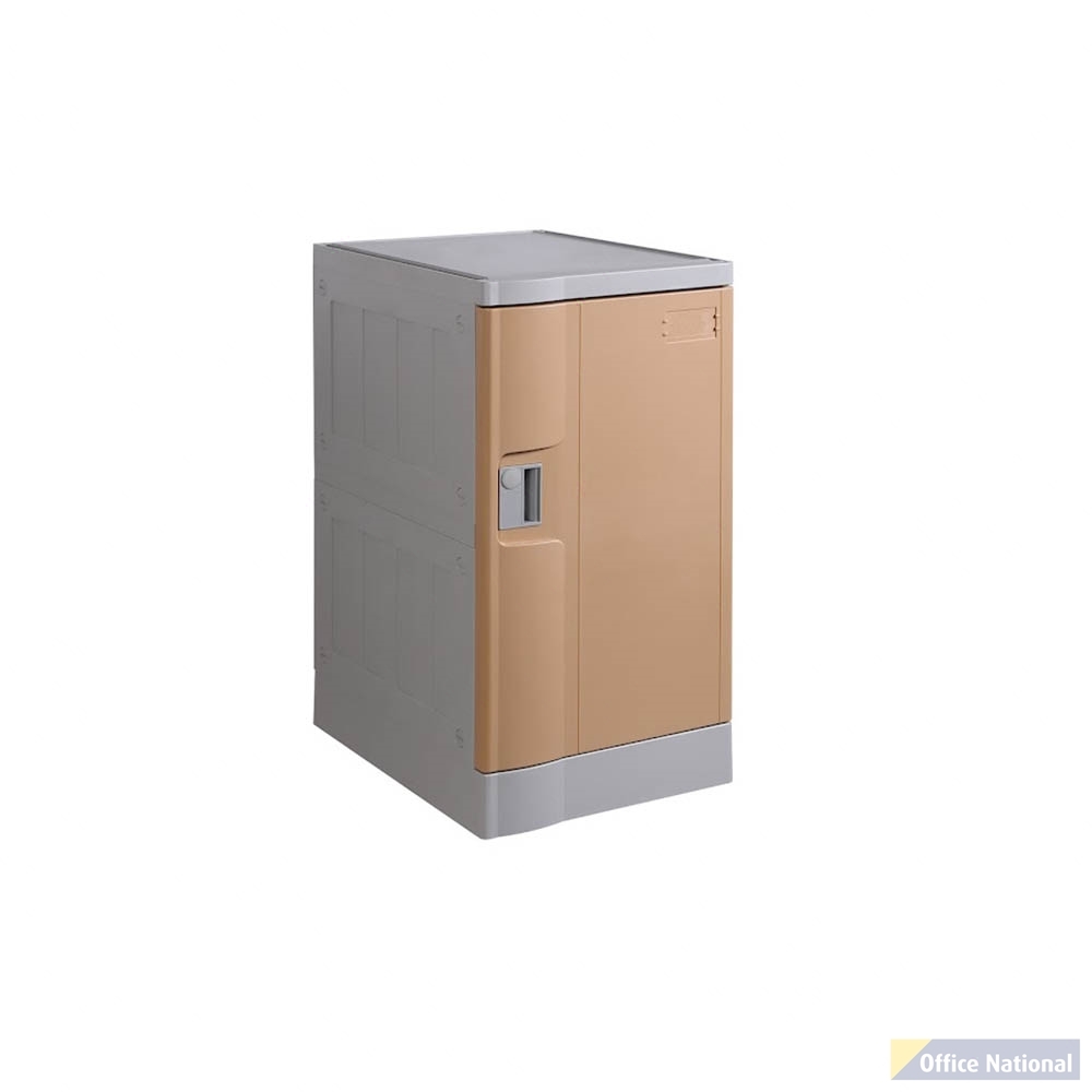 STEELCO ABS PLASTIC LOCKER 1 DOOR THIRD HEIGHT 700 X 380 X 500MM