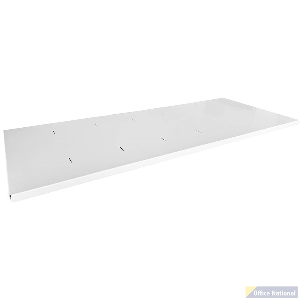STEELCO TAMBOUR SHELVES 1200 X 463MM WHITE SATIN