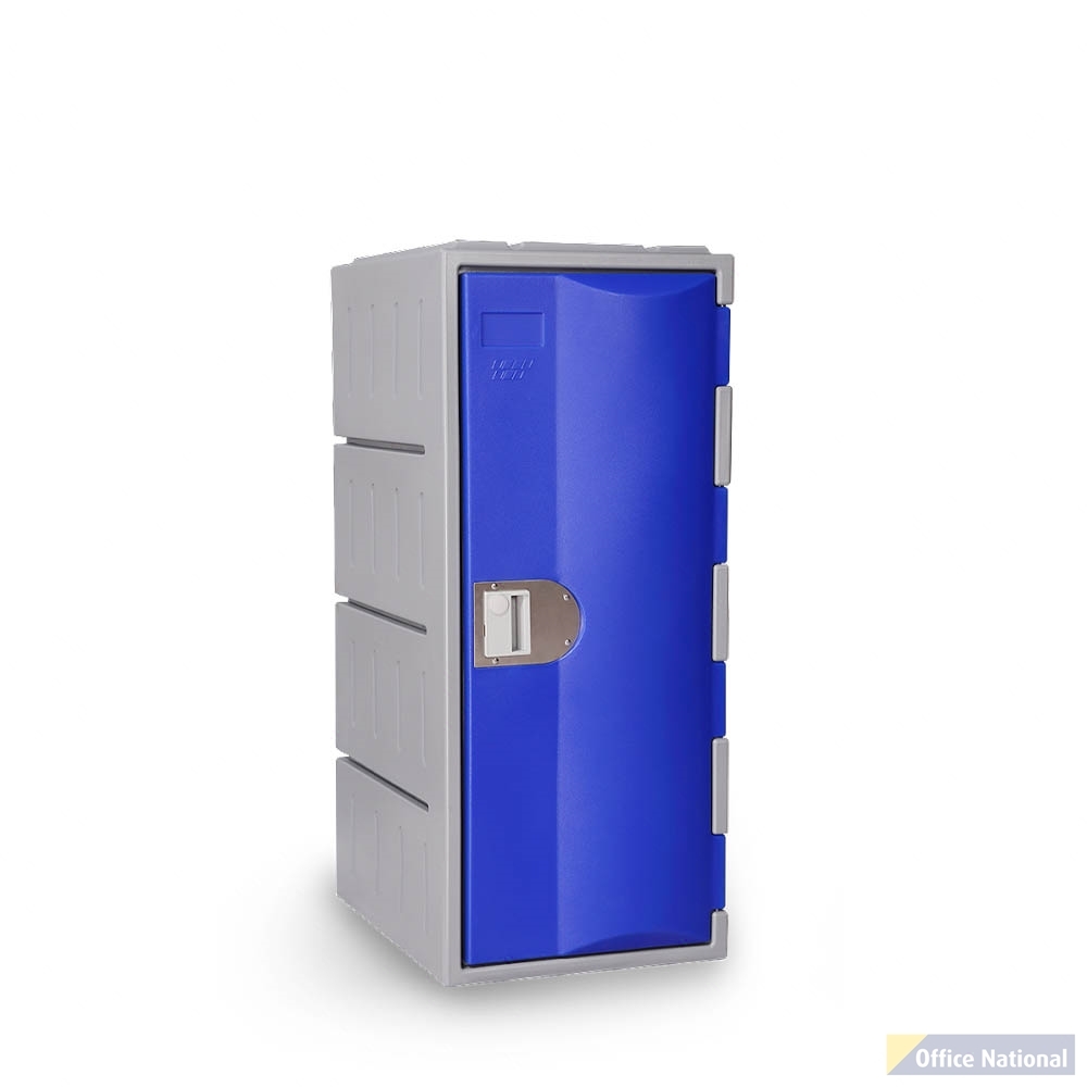STEELCO HEAVY DUTY HDPE LOCKER 1 TIER HALF HEIGHT 900 X 385 X 500MM