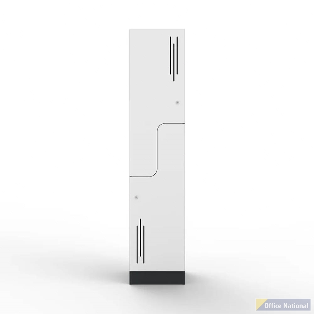 STEELCO LAMINATE LOCKER Z DOOR 1850 X 400 X 500MM WHITE