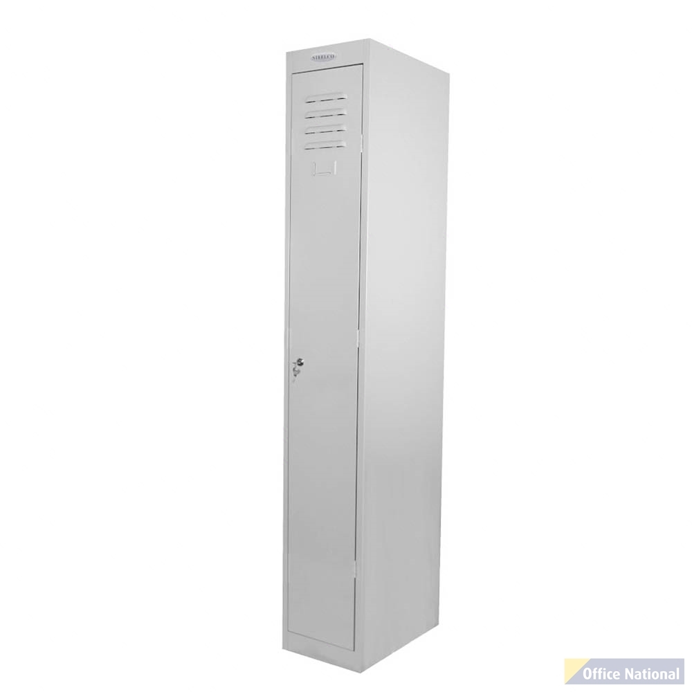 STEELCO STEEL LOCKER 1 DOOR INCLUDING HANGING RAIL AND SHELF 1830 X 380 X 460MM