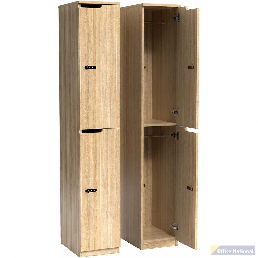OLG KNOX 2 DOOR LOCKER 305 X 455 X 1805MM NORDIC MAPLE