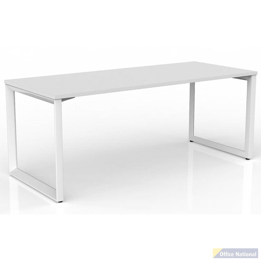 OLG ANVIL STRAIGHT WORKSTATION WHITE FRAME 1800 X 750MM WHITE