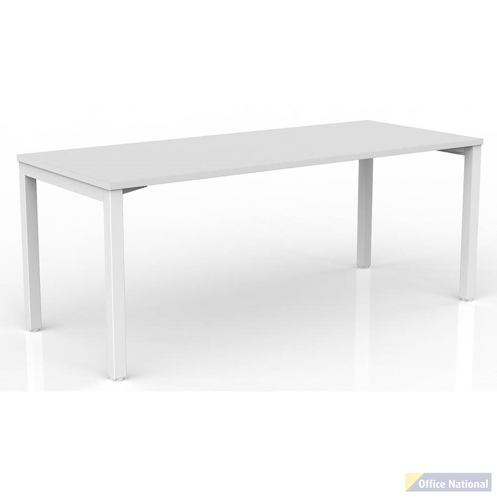OLG AXIS STRAIGHT WORKSTATION WHITE FRAME 1800 X 750MM WHITE