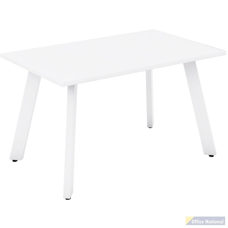 OLG FLARE TABLE 4 LEG WHITE FRAME 1200 X 750MM WHITE