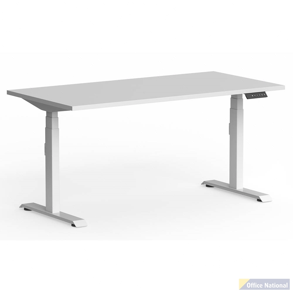 OLG KLASS 3C/2M ELECTRIC STRAIGHT WORKSTATION WHITE FRAME 1600 X 750MM WHITE