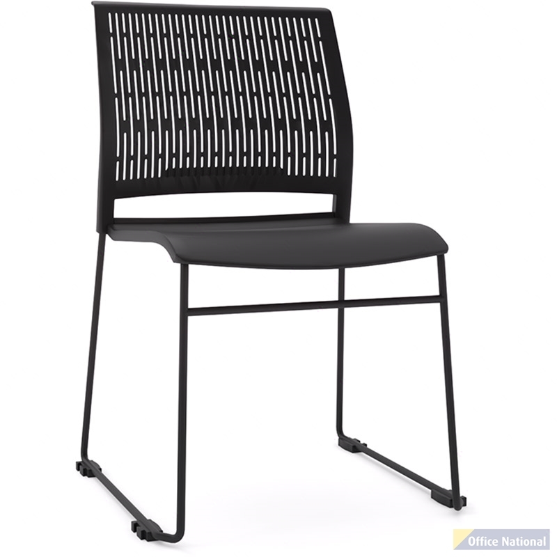 OLG STAX CHAIR SLED BASE MATTE BLACK