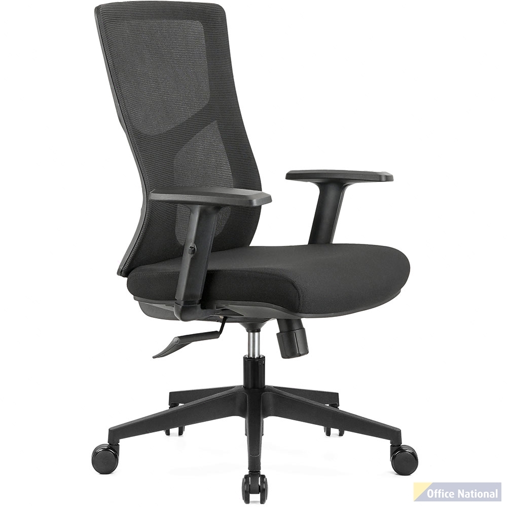 OLG TILLY TASK CHAIR WITH ADJUSTABLE ARMS BLACK