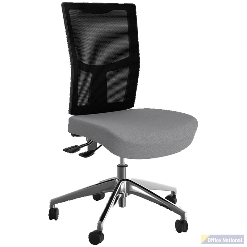 OLG URBAN TASK CHAIR ALLOY BASE MESH BACK AND MOTION FELT FABRIC SEAT ASH GREY