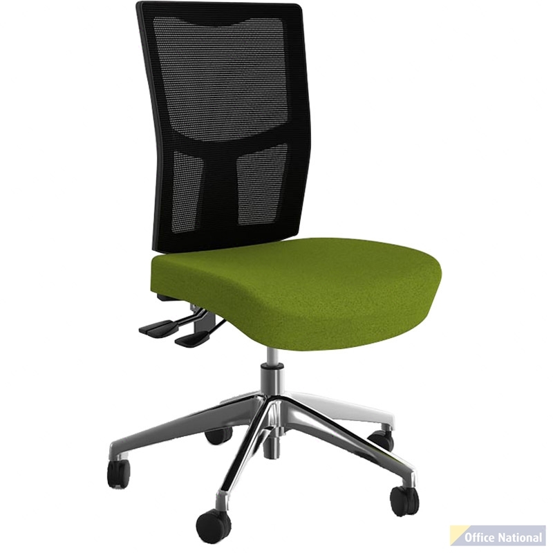 OLG URBAN TASK CHAIR ALLOY BASE MESH BACK AND MOTION FELT FABRIC SEAT AVOCADO GREEN