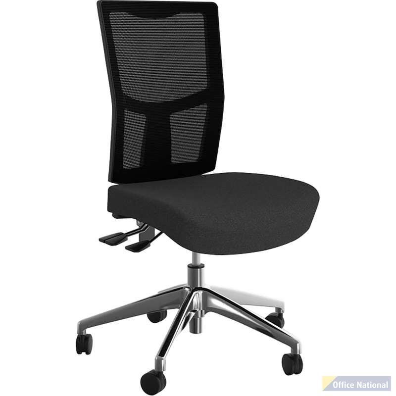OLG URBAN TASK CHAIR ALLOY BASE MESH BACK AND MOTION FELT FABRIC SEAT CHARCOAL GREY