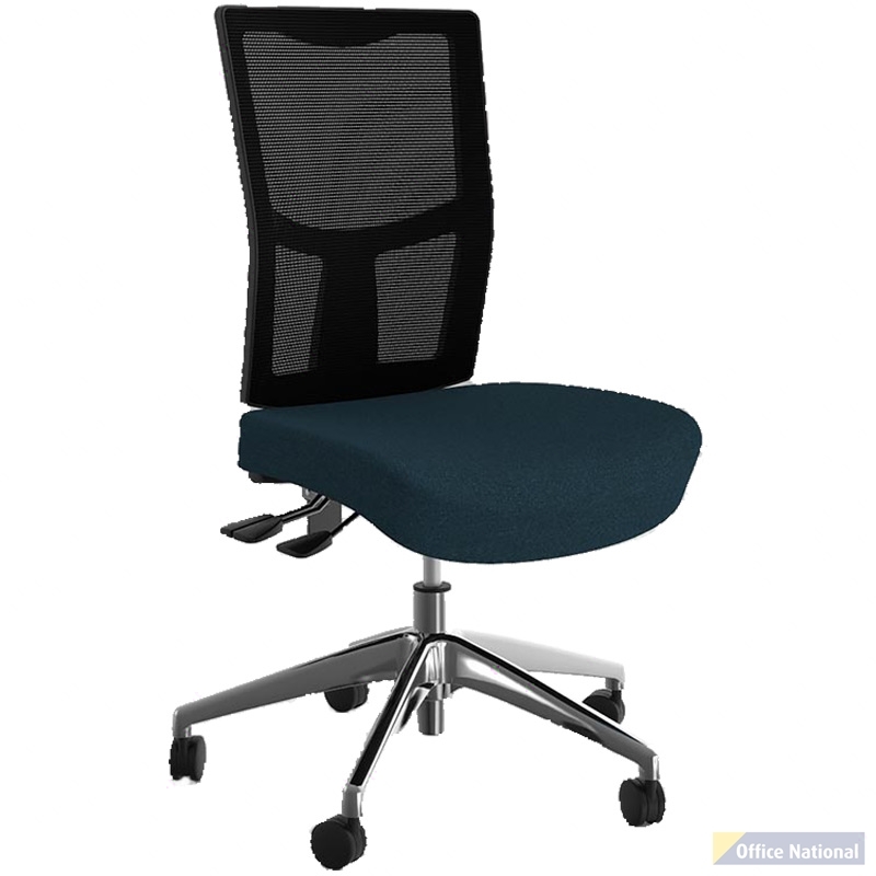 OLG URBAN TASK CHAIR ALLOY BASE MESH BACK AND MOTION FELT FABRIC SEAT DEEP BLUE