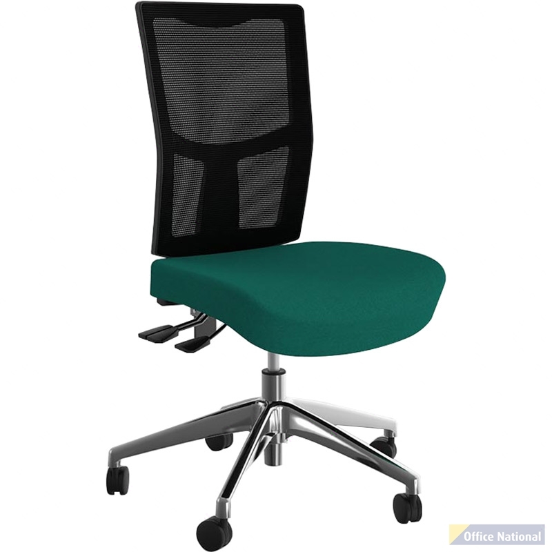 OLG URBAN TASK CHAIR ALLOY BASE MESH BACK AND MOTION FELT FABRIC SEAT EMERALD GREEN