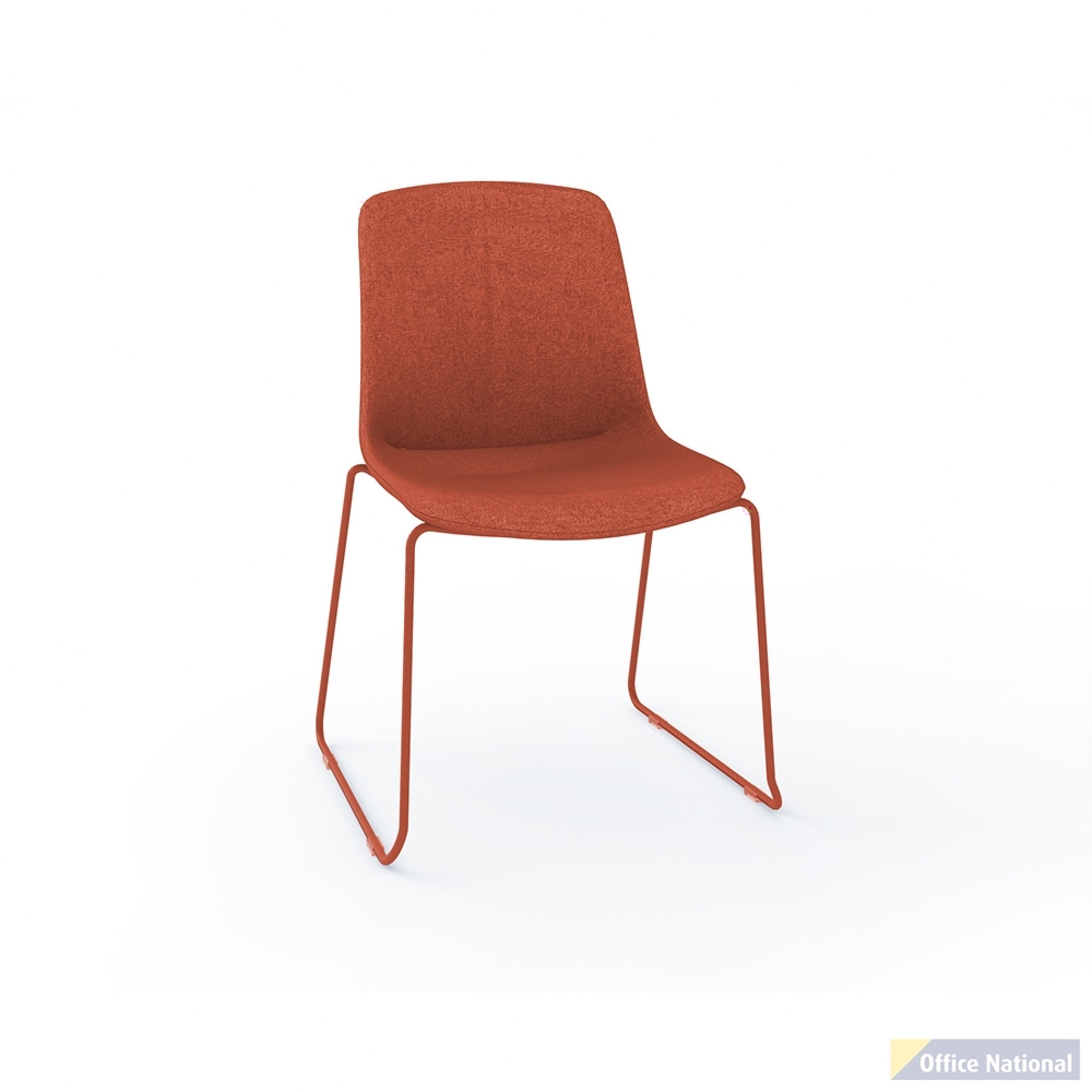 OLG VISTA GLIDE CHAIR FULLY UPHOLSTERED RUST