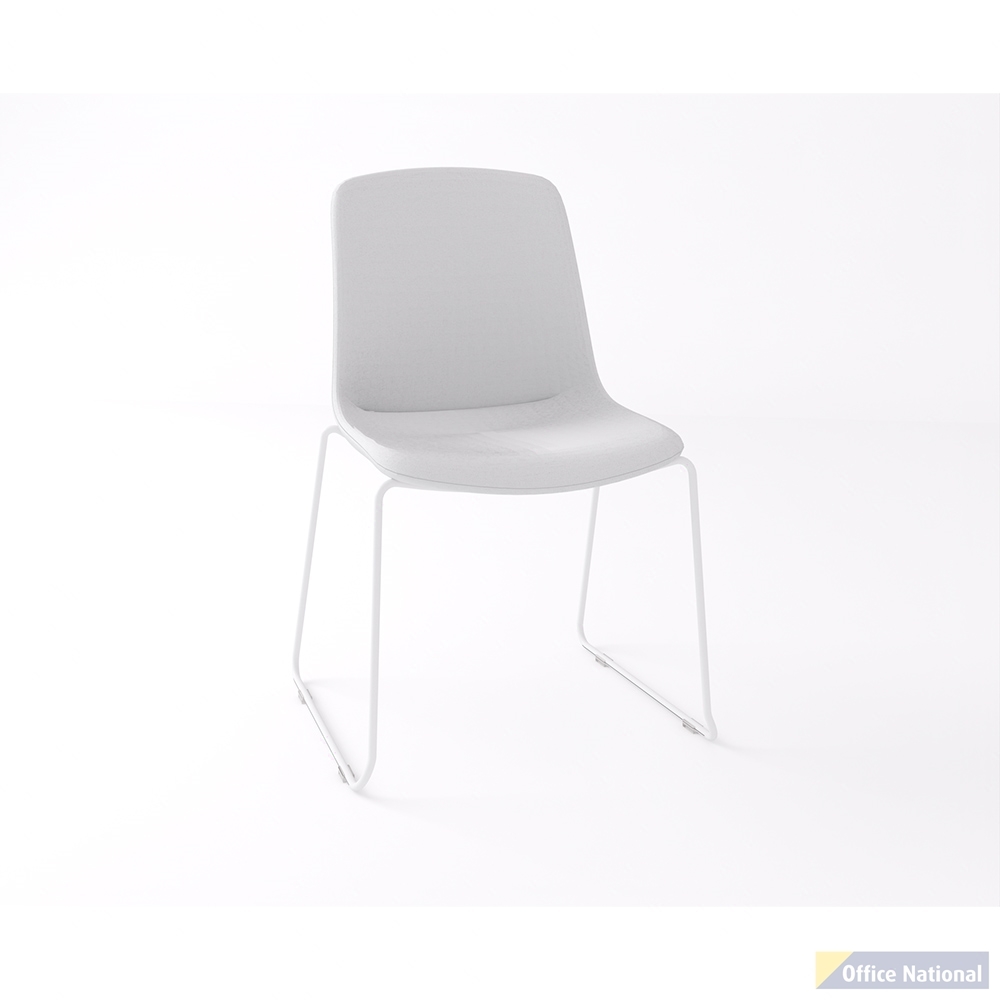 OLG VISTA GLIDE CHAIR FULLY UPHOLSTERED WHITE