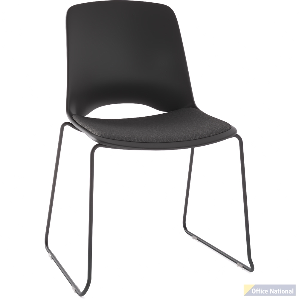 OLG VISTA GLIDE CHAIR PADDED SEAT BLACK