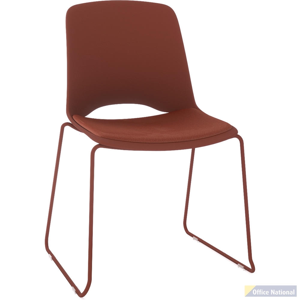 OLG VISTA GLIDE CHAIR PADDED SEAT RUST