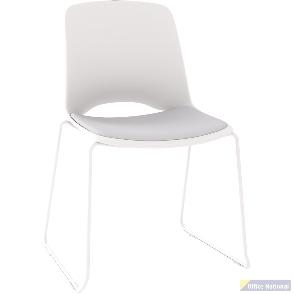 OLG VISTA GLIDE CHAIR PADDED SEAT WHITE