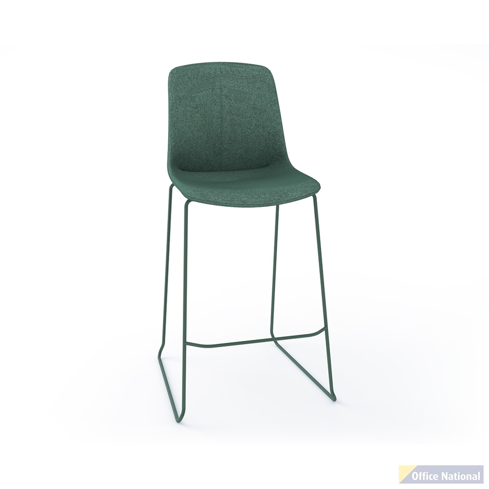 OLG VISTA RISE BARSTOOL FULLY UPHOLSTERED MOSS