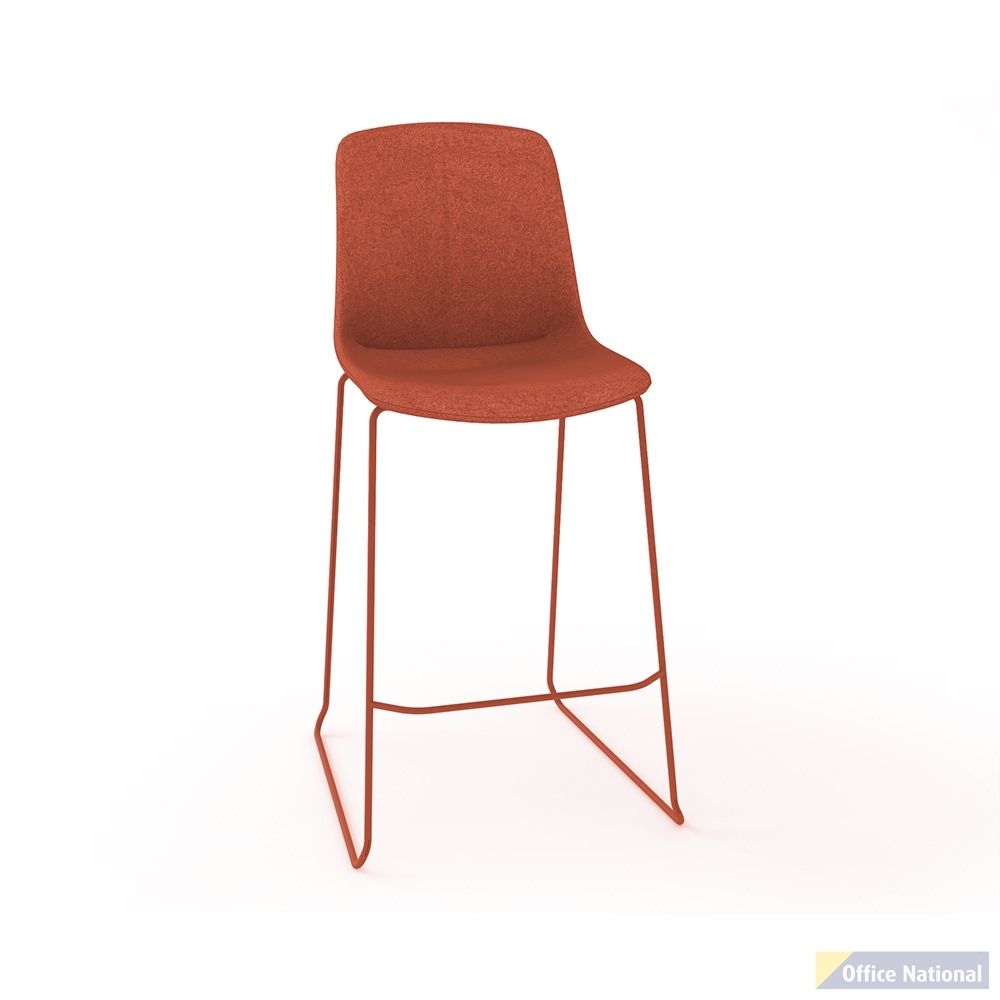 OLG VISTA RISE BARSTOOL FULLY UPHOLSTERED RUST