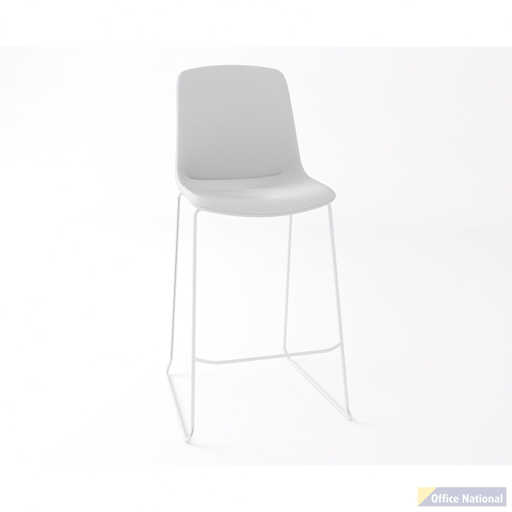 OLG VISTA RISE BARSTOOL FULLY UPHOLSTERED WHITE