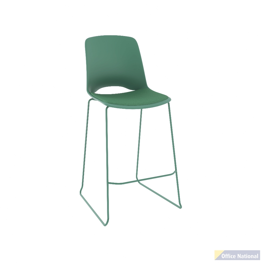 OLG VISTA RISE BARSTOOL PADDED SEAT MOSS