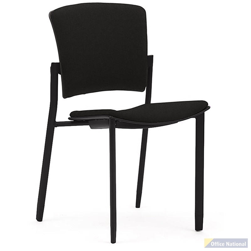 OLG ZIPP CHAIR BLACK FRAME FABRIC SEAT BLACK