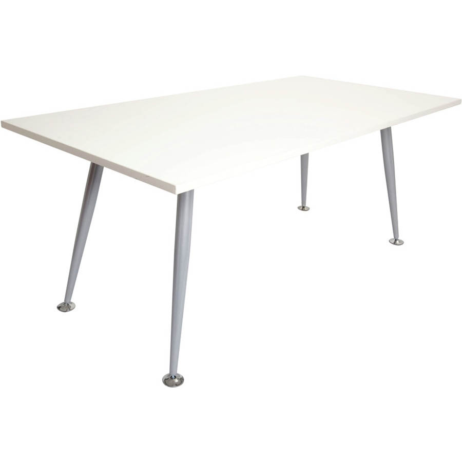 RAPID SPAN MEETING TABLE 1800 X 900MM NATURAL WHITE/SILVER