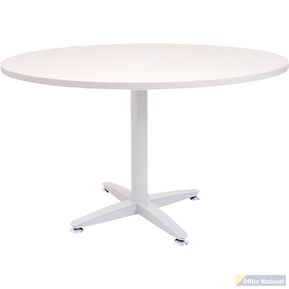 RAPID SPAN 4 STAR ROUND TABLE 1200MM NATURAL WHITE/WHITE