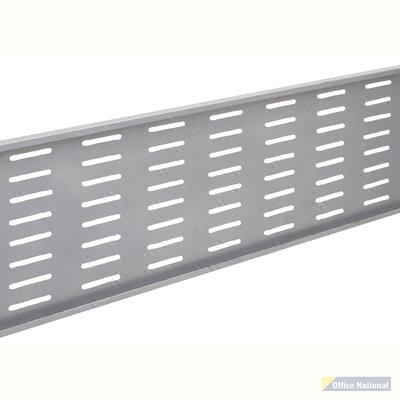 RAPID SPAN METAL MODESTY PANEL 1200MM DESK 957 X 300MM SILVER