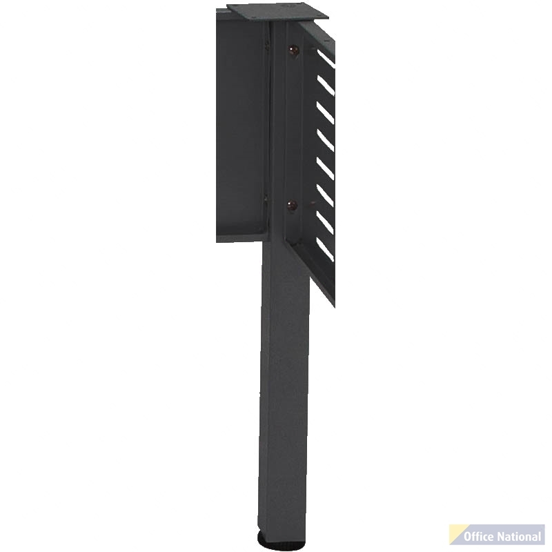RAPID SPAN CORNER WORKSTATION SQUARE POLE BLACK