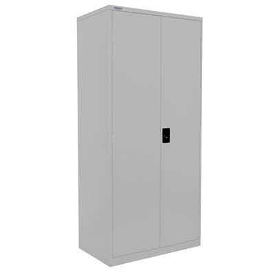 Steelco Stationery Cabinet 3 Shelves 1830 X 914 X 463mm Silver Grey