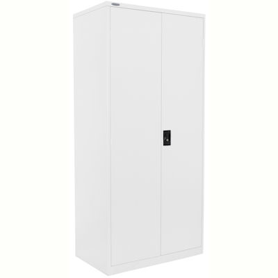 Steelco Stationery Cabinet 4 Shelves 2000 X 914 X 463mm White Satin